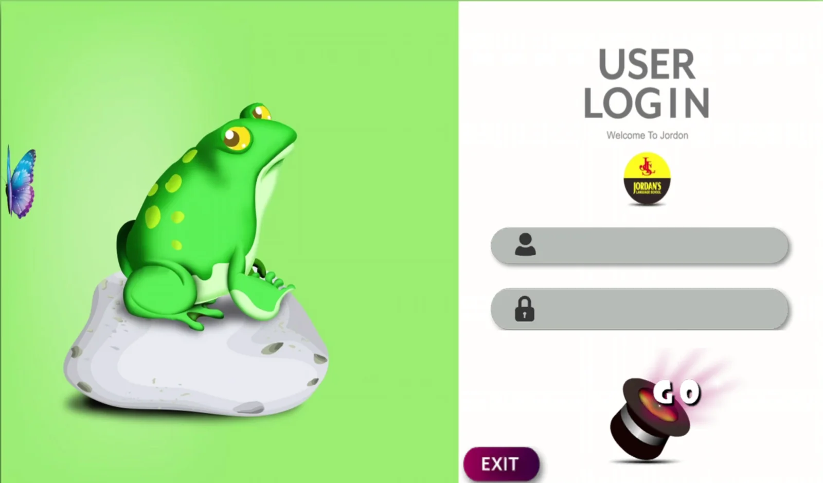 喬登美語 S1 Member Login 登入帳號輸入畫面