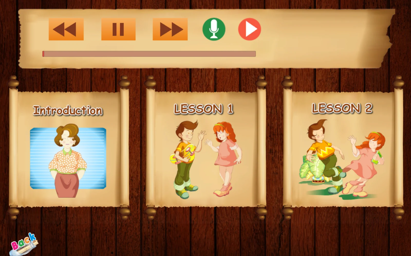 喬登美語會話初級：MP3 Sounds：點一個 Lesson。