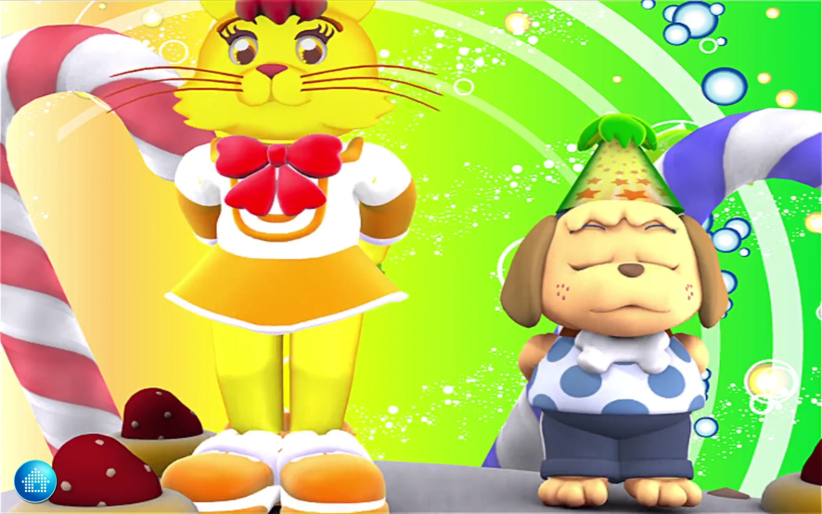 喬登兒童英文歌曲 2 登入後的 3D 歌曲畫面