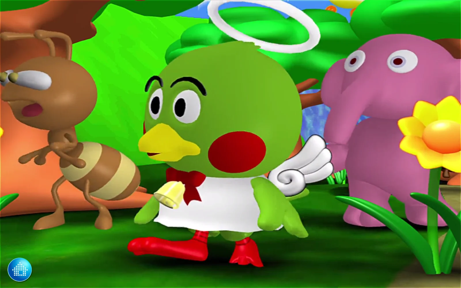 喬登兒童英文歌曲 3 登入後的 3D 歌曲畫面