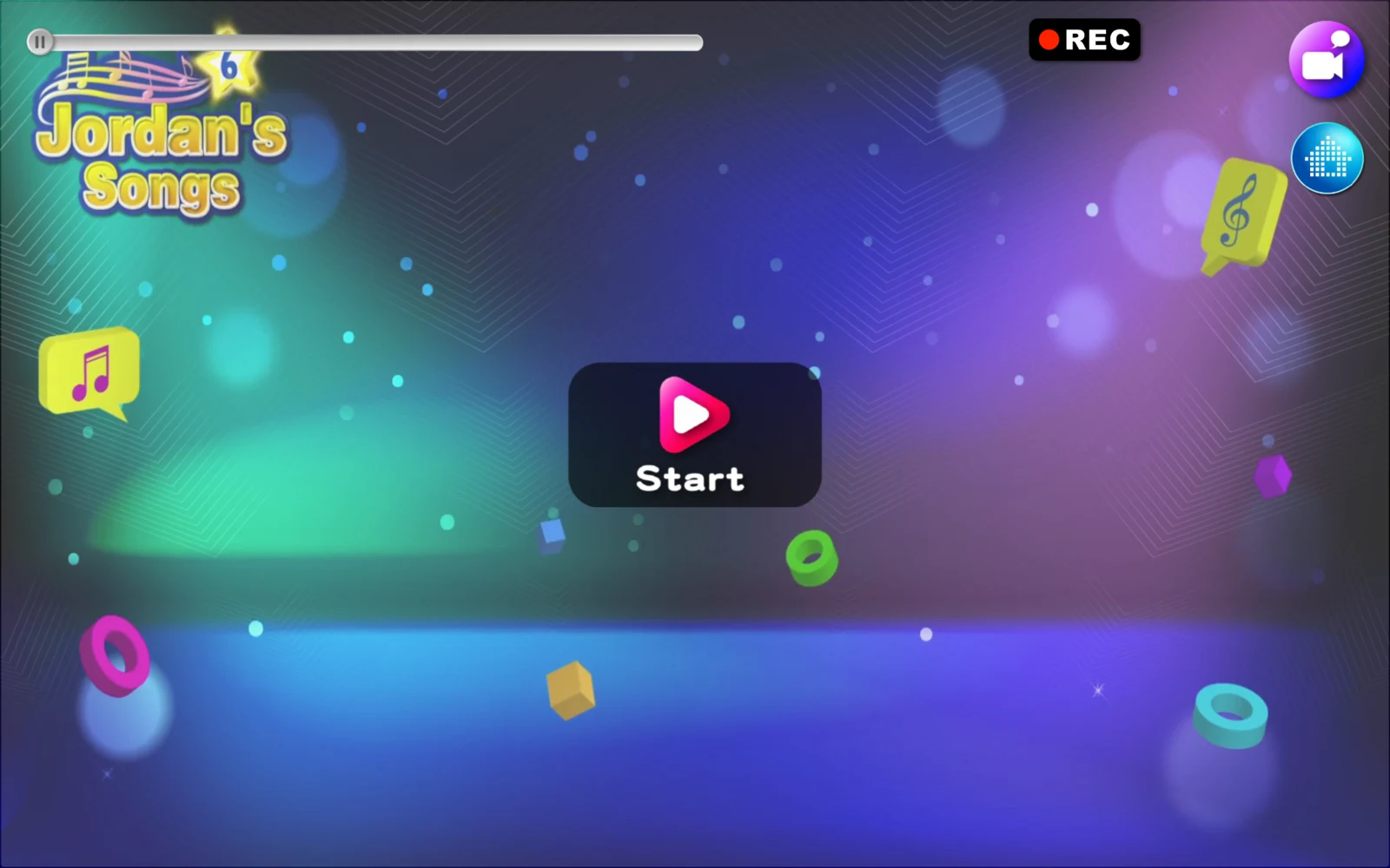 喬登兒童英文歌曲 6 登入後的 Dubbing 畫面
