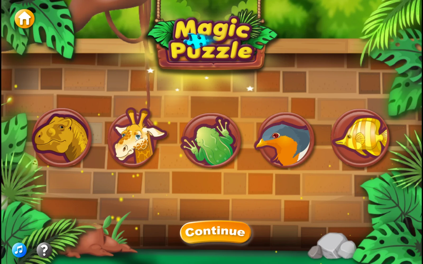 Magic Puzzle封面與Continue