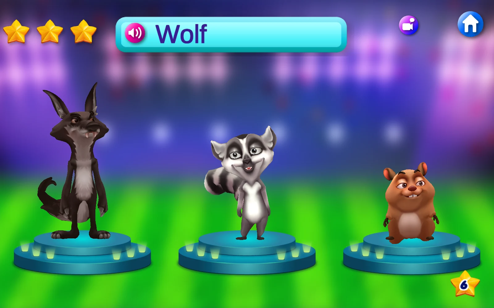 作答後換到 Wolf 與剩餘6題