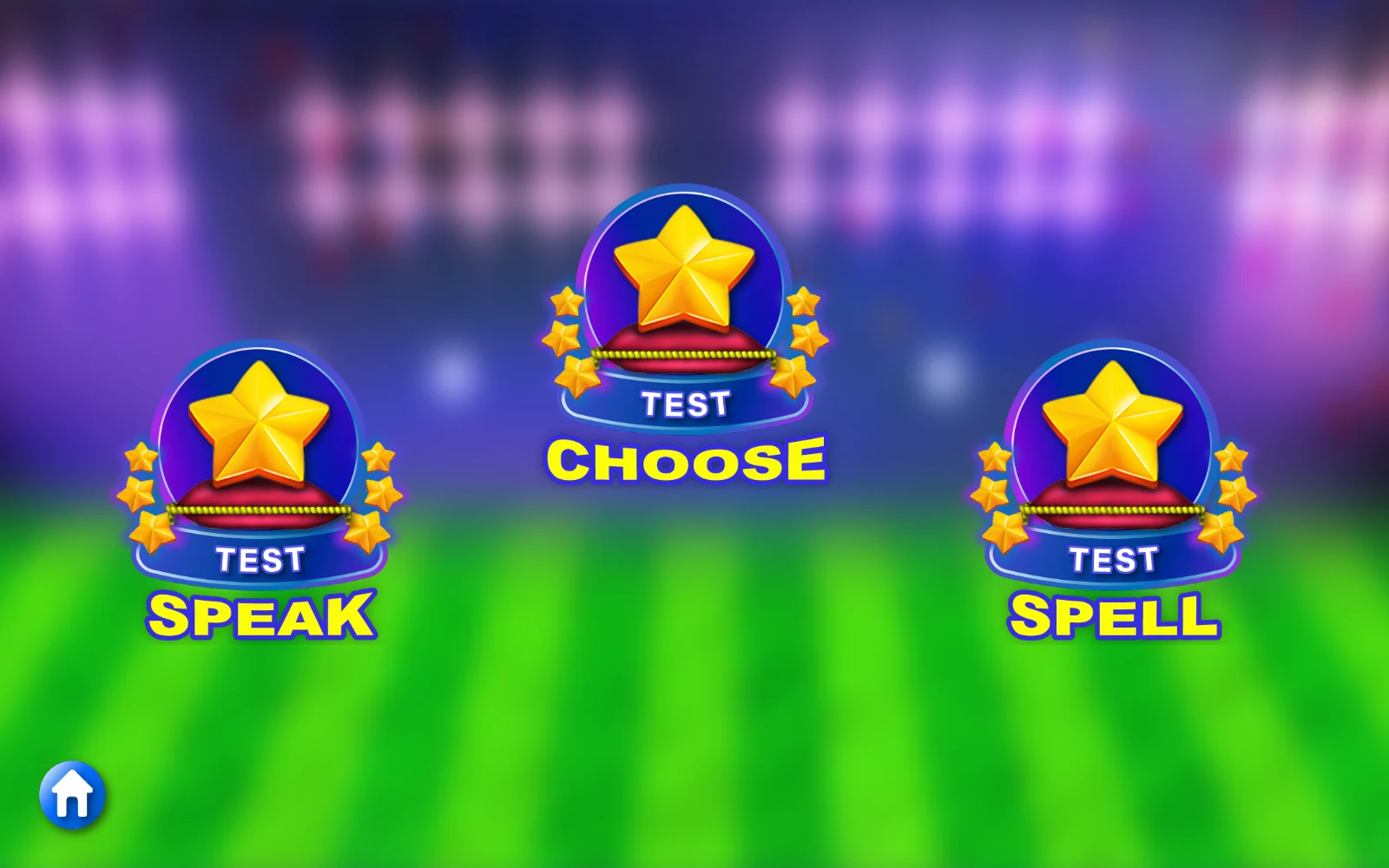 GAME 的 SPEAK、CHOOSE、SPELL 三種練習