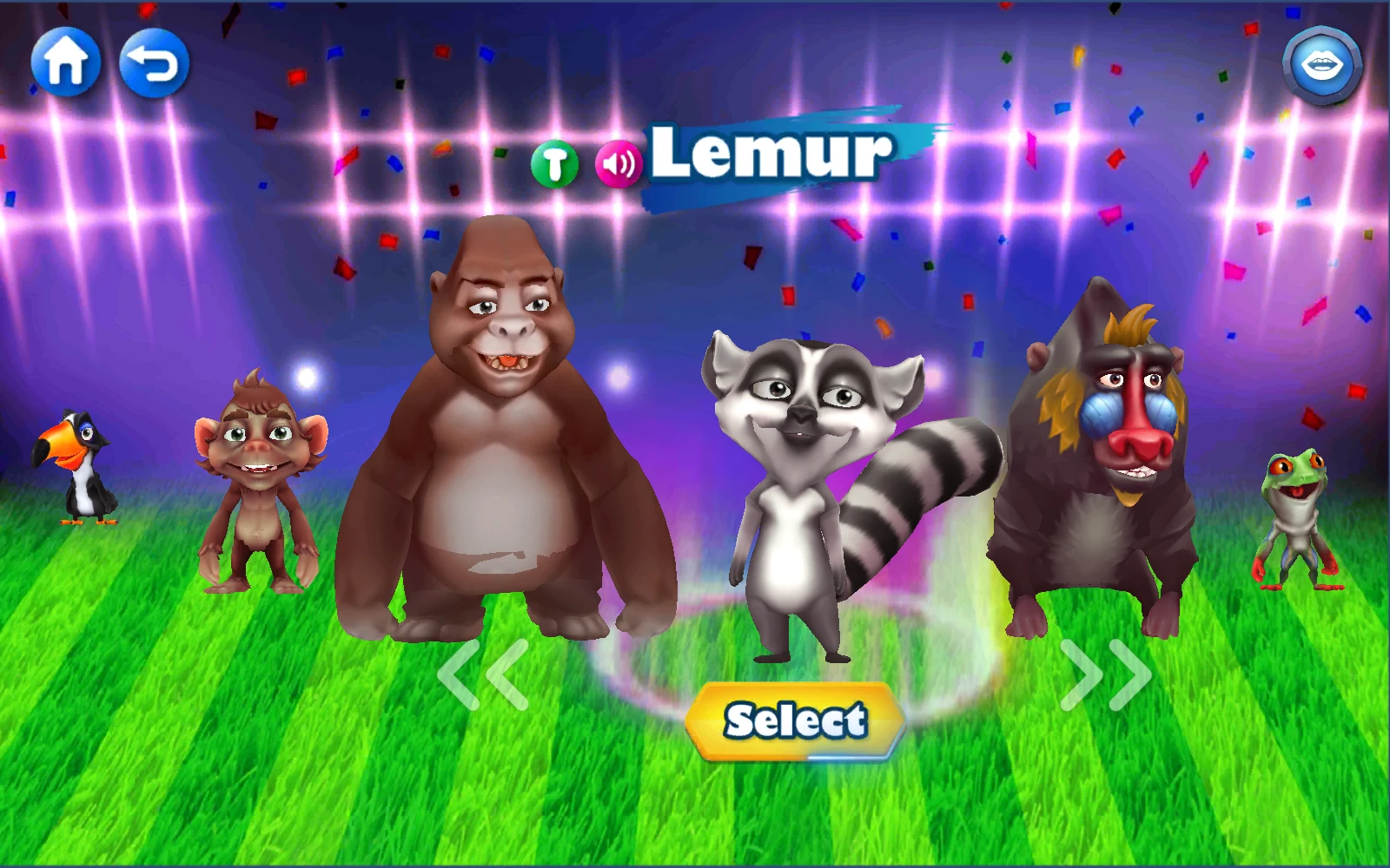 WILD 的 Lemur 選擇畫面