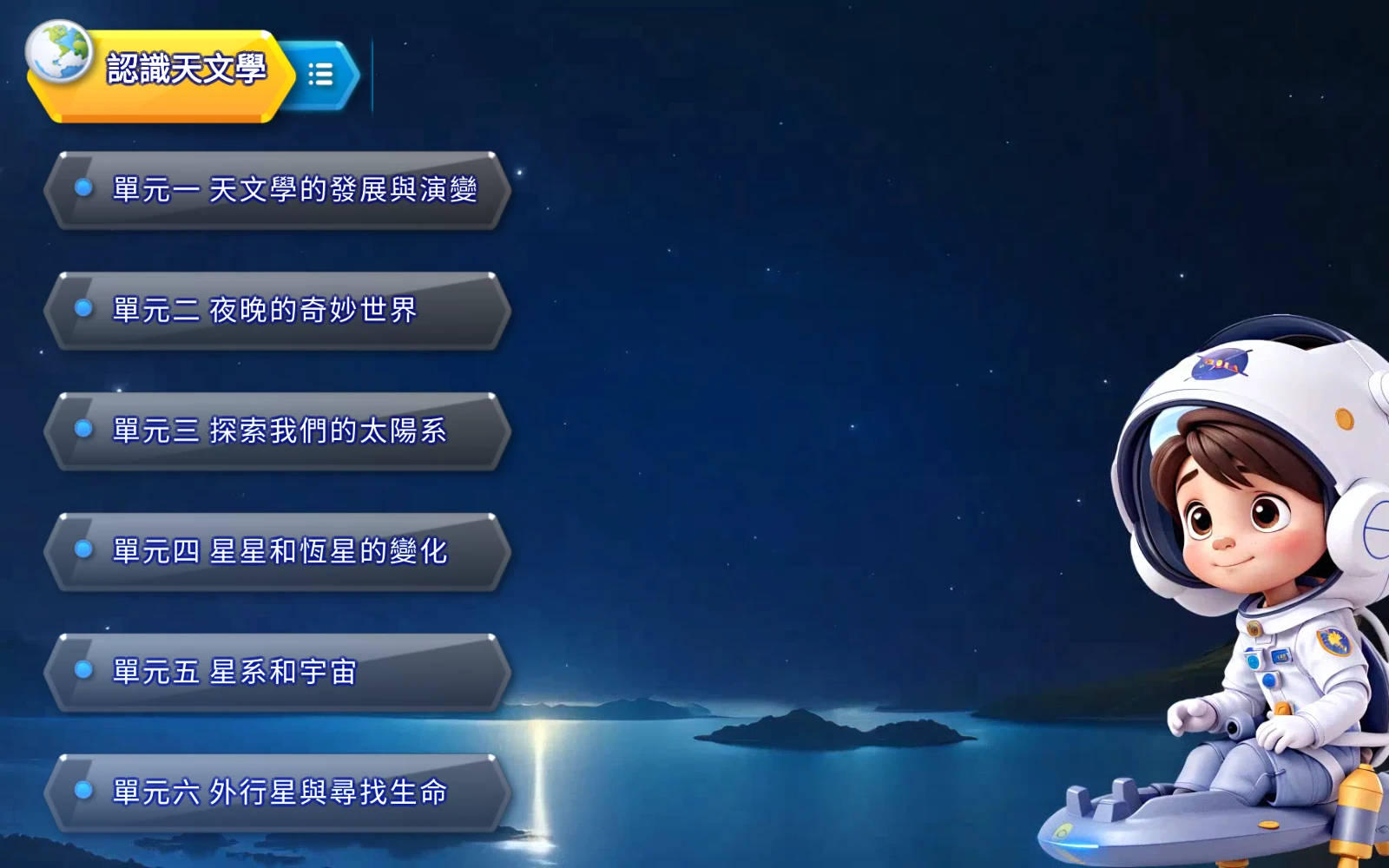 認識天文學的六個單元