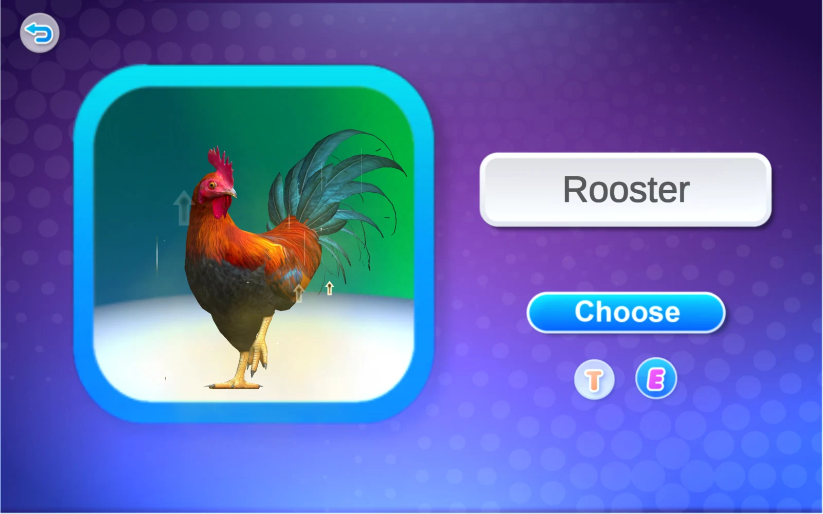 名稱卡顯示 Rooster