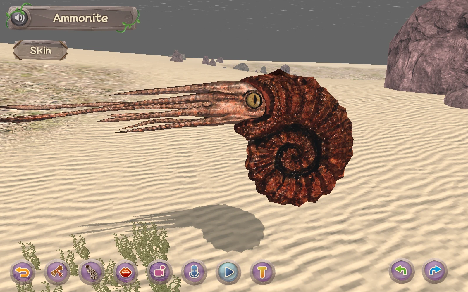 Ammonite 的水下學習場景