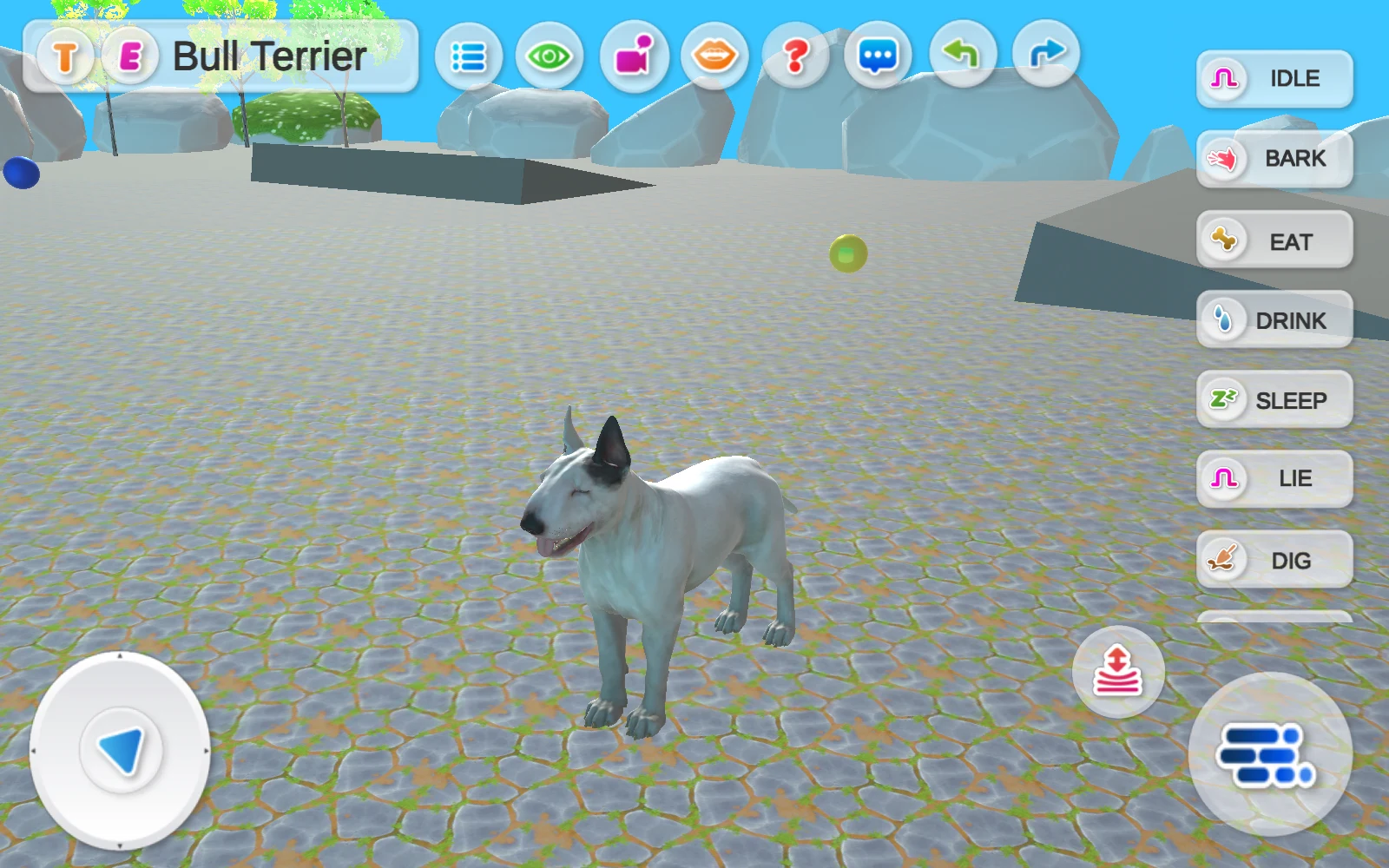 場景由 Akita 換到 Bull Terrier