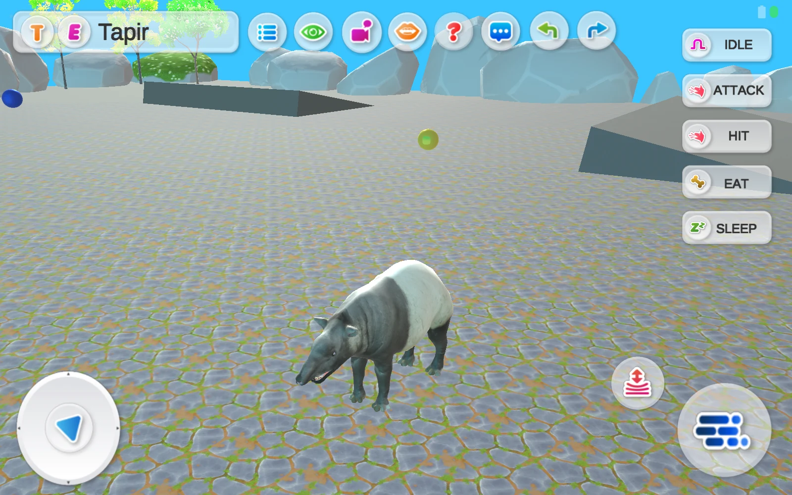 Tapir活動場景與實際動作清單