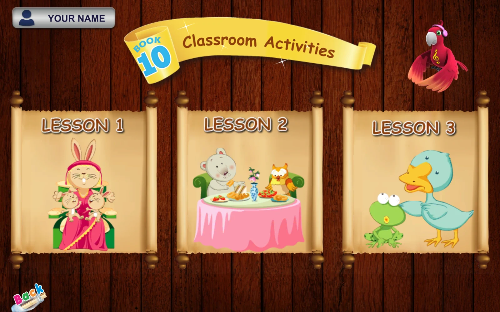 喬登美語 S10 Activities 課次選單