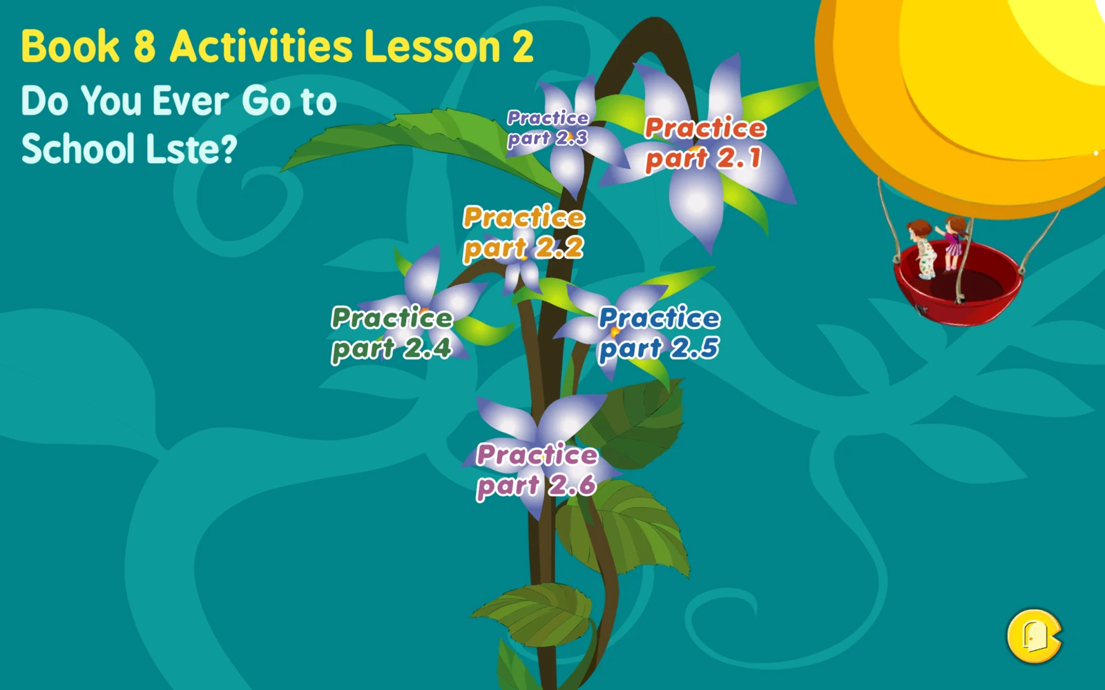 S8 Activities Lesson 2 內容選單