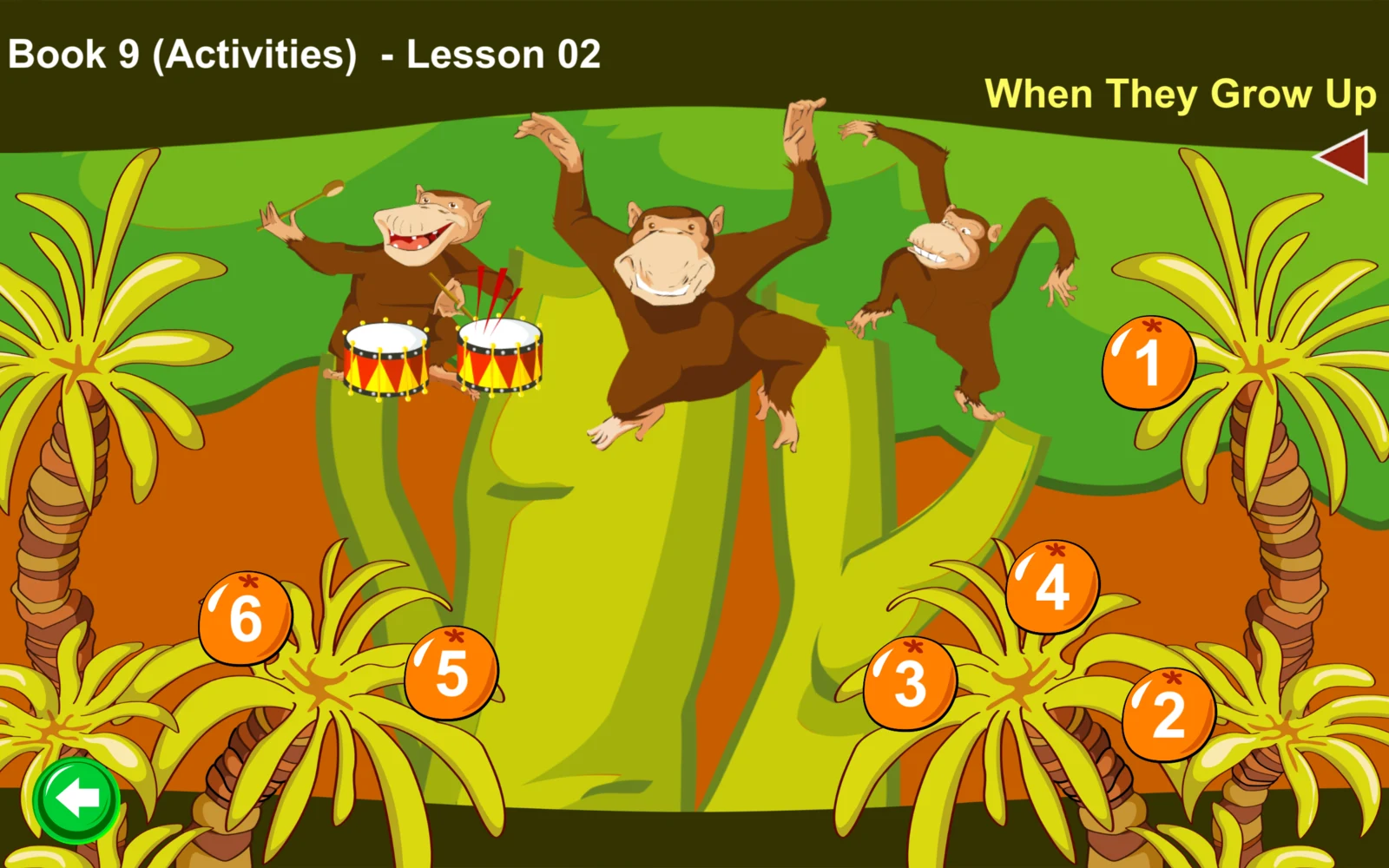 S9 Activities Lesson 2 內容選單