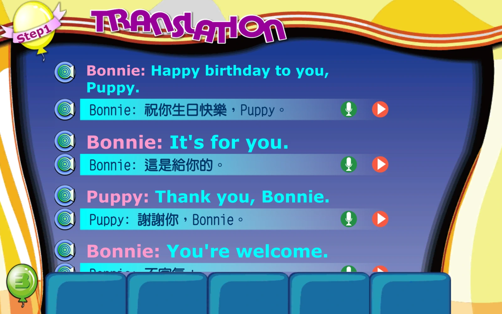 T2 Translation 生日祝福雙語對話